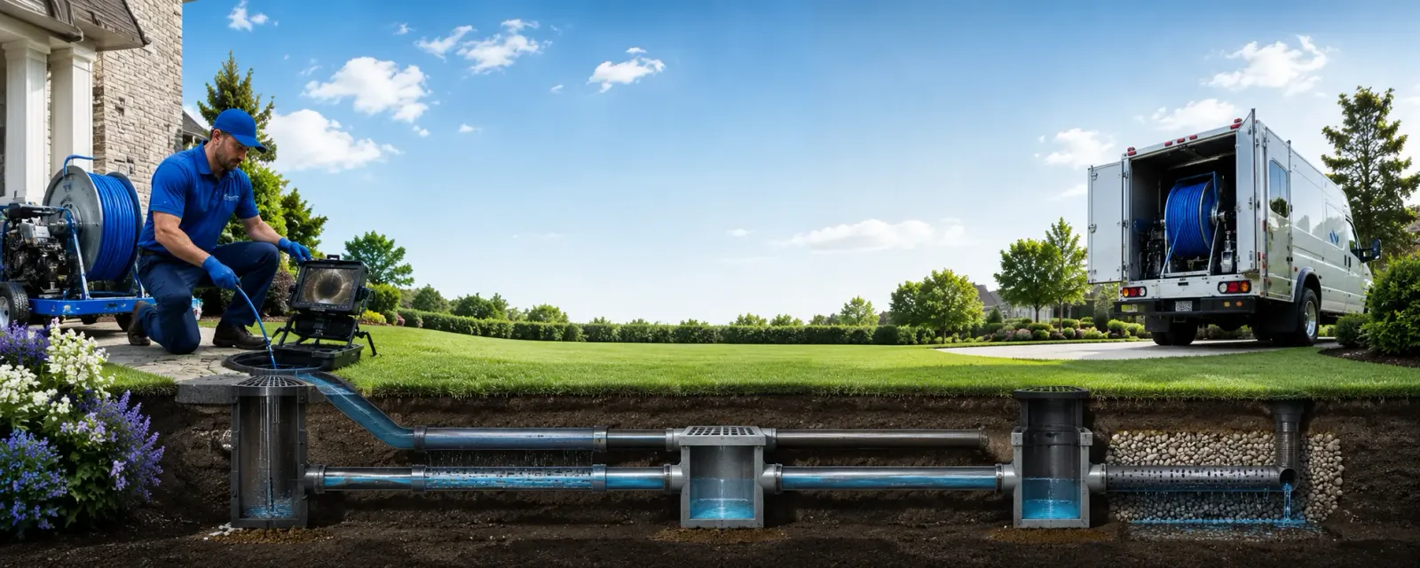 Outdoor drain cleaning information for Tutor Key, KY